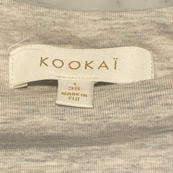 Kookai size 1 (38) dress grey. Short sleeve. Stretchy fabric. - Picture 2 of 4